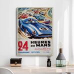 affiche 24 heures du mans vintage