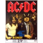 affiche acdc vintage