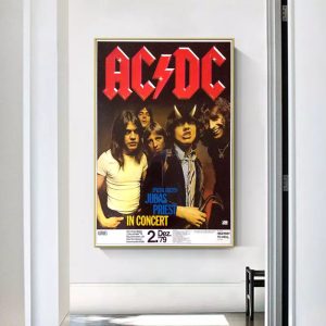 affiche acdc vintage