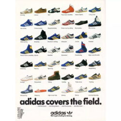 affiche adidas vintage basket