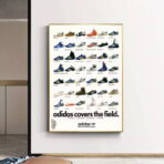 affiche adidas vintage basket