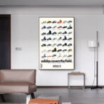 affiche adidas vintage basket