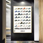 affiche adidas vintage basket