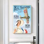 affiche aerienne vintage
