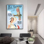 affiche aerienne vintage