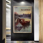 affiche aix les bains vintage