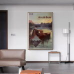 affiche aix les bains vintage