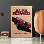 affiche alfa romeo vintage