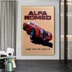 affiche alfa romeo vintage