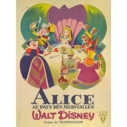 affiche alice au pays des merveilles vintage