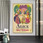 affiche alice au pays des merveilles vintage