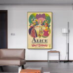 affiche alice au pays des merveilles vintage