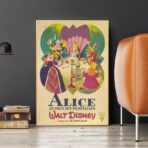 affiche alice au pays des merveilles vintage