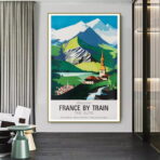 affiche alpes vintage