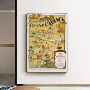 affiche alsace vintage