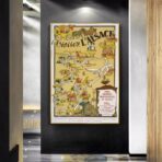 affiche alsace vintage