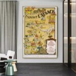 affiche alsace vintage