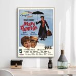affiche americaine vintage mary poppins