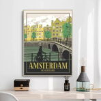 affiche amsterdam vintage