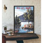 affiche ancienne aix les bains