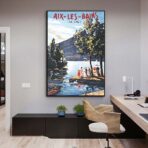 affiche ancienne aix les bains