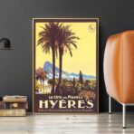 affiche ancienne hyères
