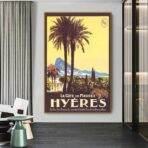affiche ancienne hyères