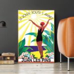 affiche ancienne juan les pins