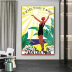 affiche ancienne juan les pins