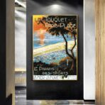 affiche ancienne le touquet paris plage