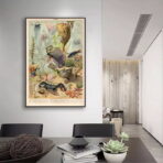 affiche animaux marins ocean vintage