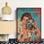 affiche appareil photo vintage