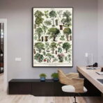 affiche arbre vintage