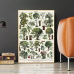 affiche arbre vintage