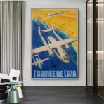affiche armee de lair vintage