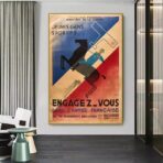 affiche armee francaise vintage