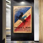 affiche armee francaise vintage