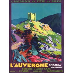 affiche auvergne vintage