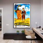 affiche aventurier vintage