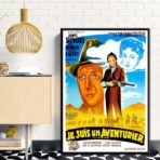 affiche aventurier vintage