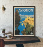affiche avignon vintage