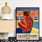 affiche azur vintage