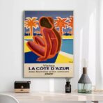 affiche azur vintage