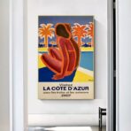affiche azur vintage