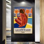 affiche azur vintage