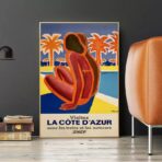 affiche azur vintage