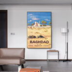 affiche bagdad haifa vintage