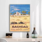affiche bagdad haifa vintage