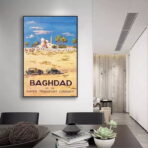 affiche bagdad haifa vintage