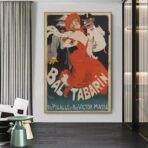 affiche bal vintage